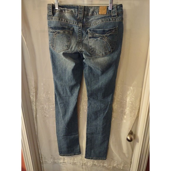 Paris Blues Jeans Size 9 Blue Distressed - Picture 3 of 10